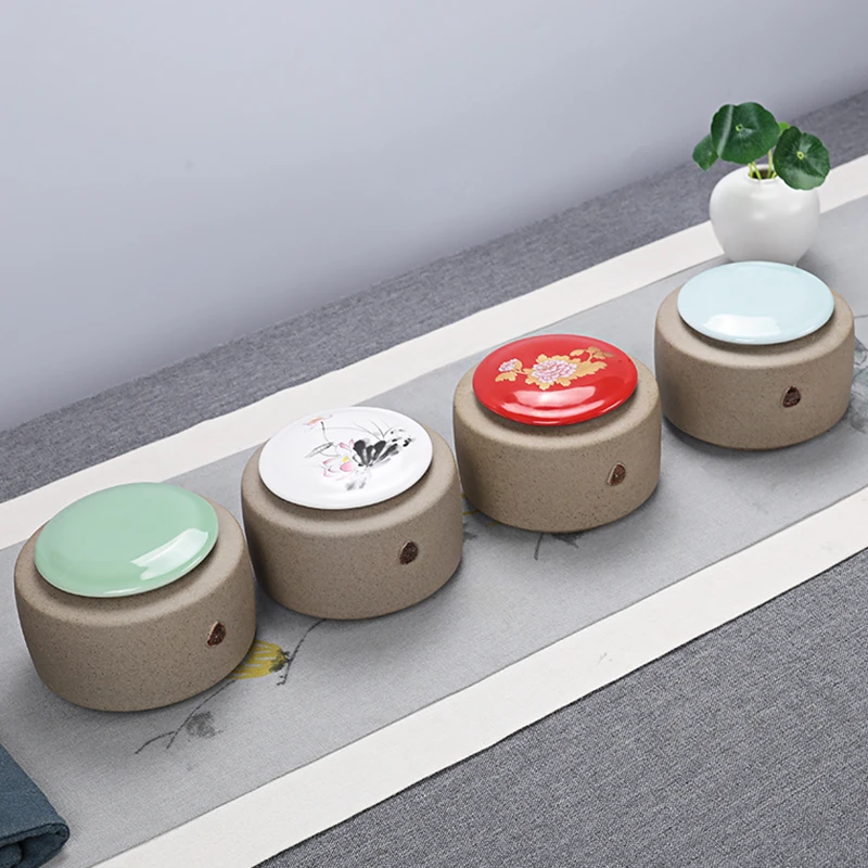 Чайный горшок керамический резервуар для хранения герметичный грубая керамика