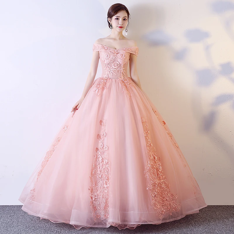 Ruthshen с открытыми плечами Vestidos De Gala Largos длинное платье для выпускного с аппликациями Цветы вечерние платья Роскошные халаты De Soiree