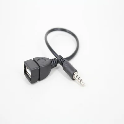 3 5 мм аудио разъем AUX для USB 2 0 Тип A Женский Адаптер конвертера OTG кабель хорошая