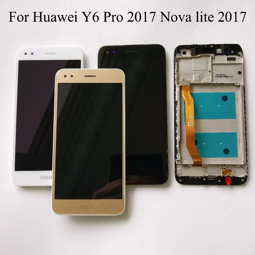 Черный/белый/золотистый 5 0 дюймов для Huawei Y6 Pro 2017 / Nova lite SLA-L22 ЖК-дисплей + сенсорный