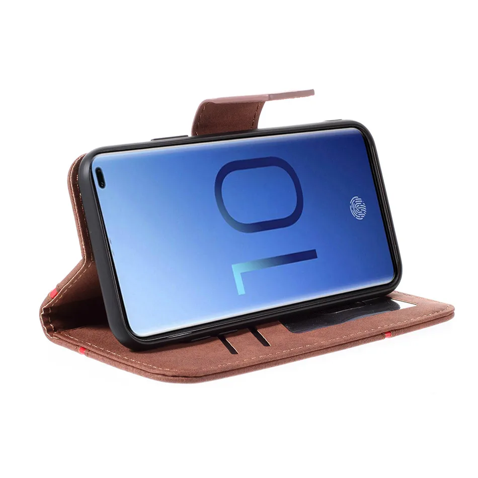 Роскошные Бизнес чехол для samsung Galaxy S10 S10E S9 S8 j3 j5 j7 j4 j6 A6 A7 A8 плюс простой Цвет хит Цвет крышка D23Z