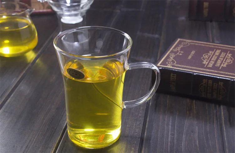 1 шт. 260 мл термостойкая стеклянная прозрачная чайная чашка кунг фу ручной работы