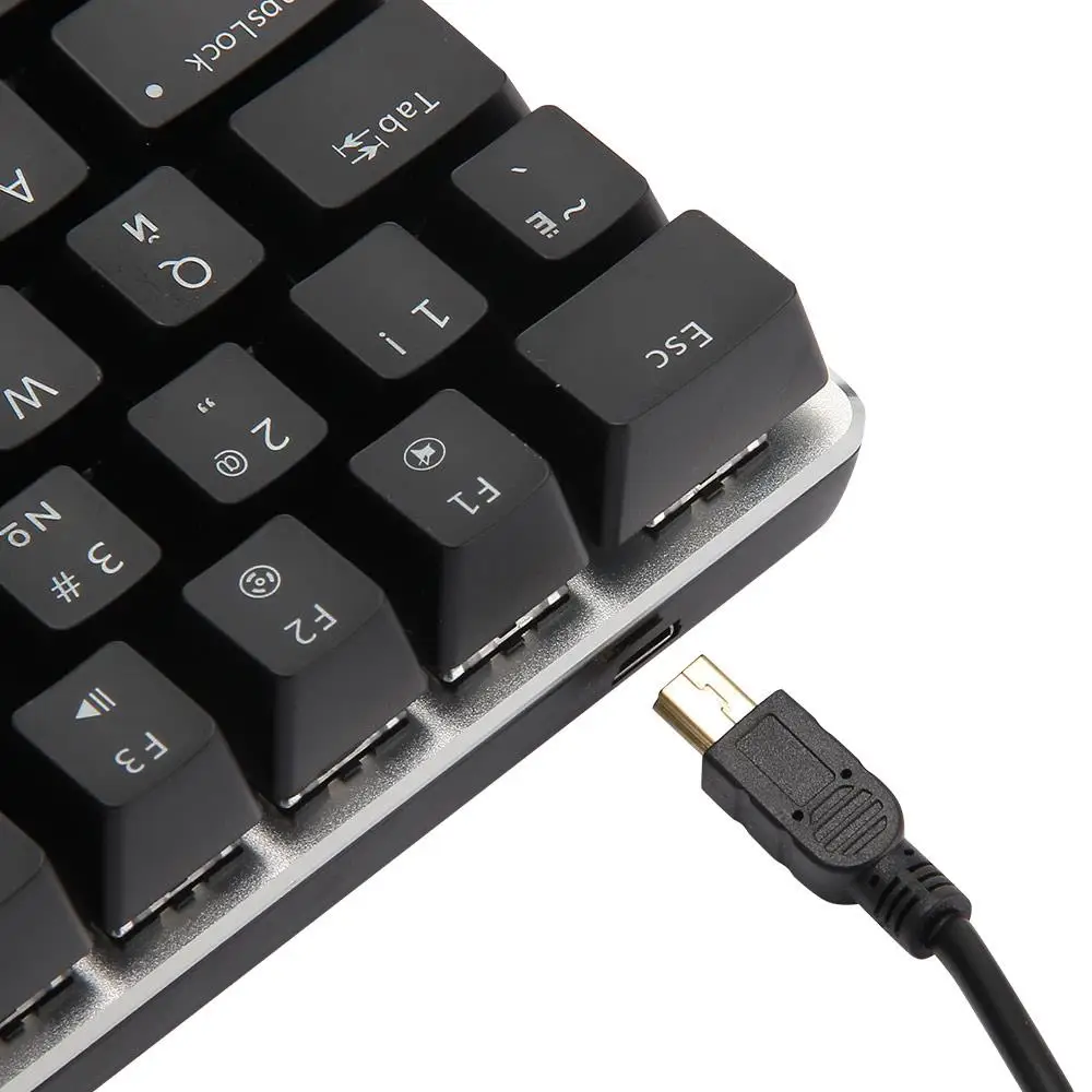 ajazz ak33 gaming keyboard 82 keys russianenglish rgb backlight ergonomic wired mechanical keyboard conflict free free global shipping