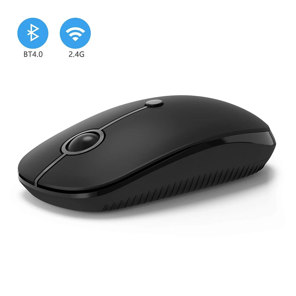 Jelly Comb Bluetooth 4,0+ 2,4G Беспроводная Двухрежимная мышь для ноутбука Macbook 2400 dpi оптическая игровая мышь Бесшумная мышь