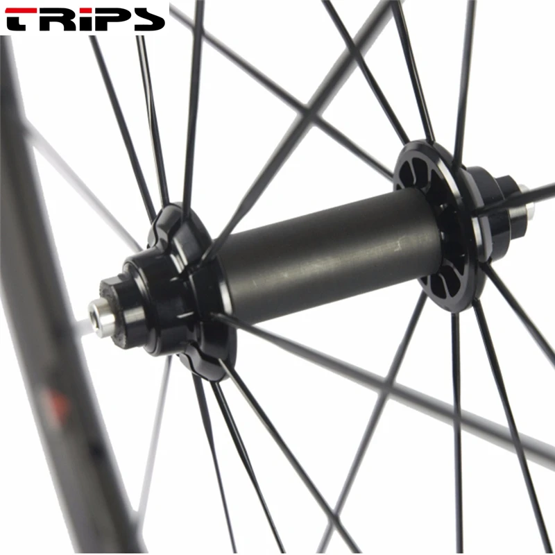 700C Углеродные дорожные колеса 38 мм клинчер трубчатые Powerway R51 2:1 ступицы