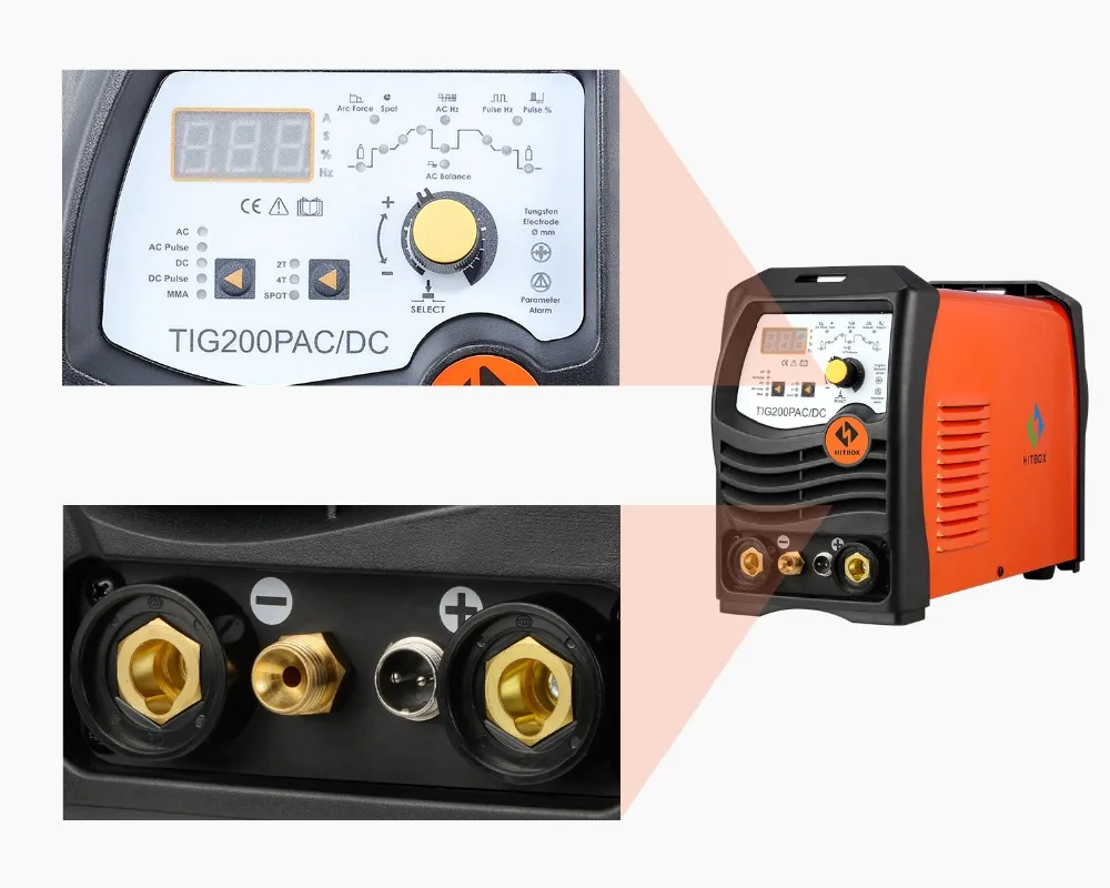 220 В TIG200P AC DC Tig дуговой сварочный аппарат алюминиевый сварочный инвертор сварочное оборудование Функциональная Машина управления на большие расстояния