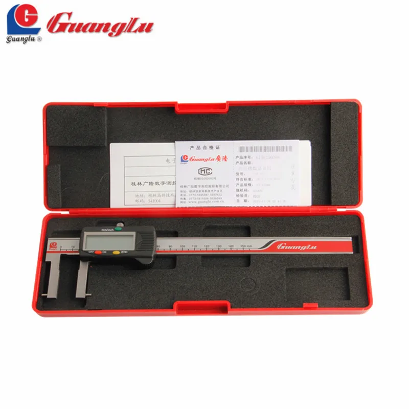 Цифровой штангенциркуль GUANGLU 24 150 мм/0 01 Электронный с круглыми точками для