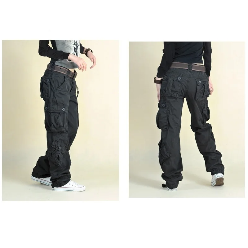 Весенние женские комбинезоны повседневные брюки для пар мульти сумка уличных