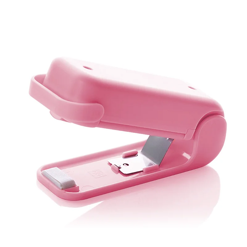PINK 2 шт./лот портативный ручной давление мини-машина для запечатывания тепла герметик укупорка для хранения пищевых продуктов для пластиковых пакетов посылка - Цвет: PINK