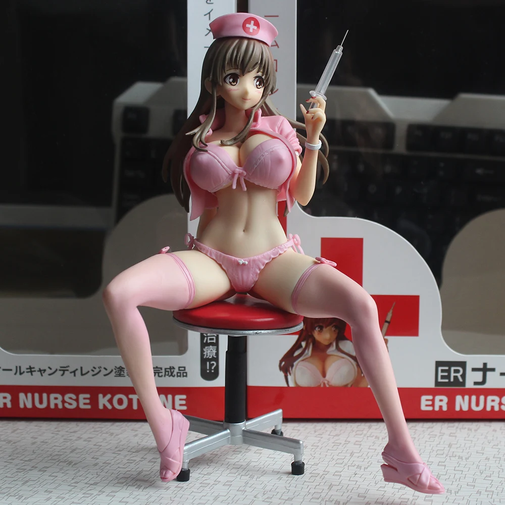 1/6 аниме девушки сексуальные розовые эр медсестры Kotone ПВХ фигурка Коллекционная модель куклы