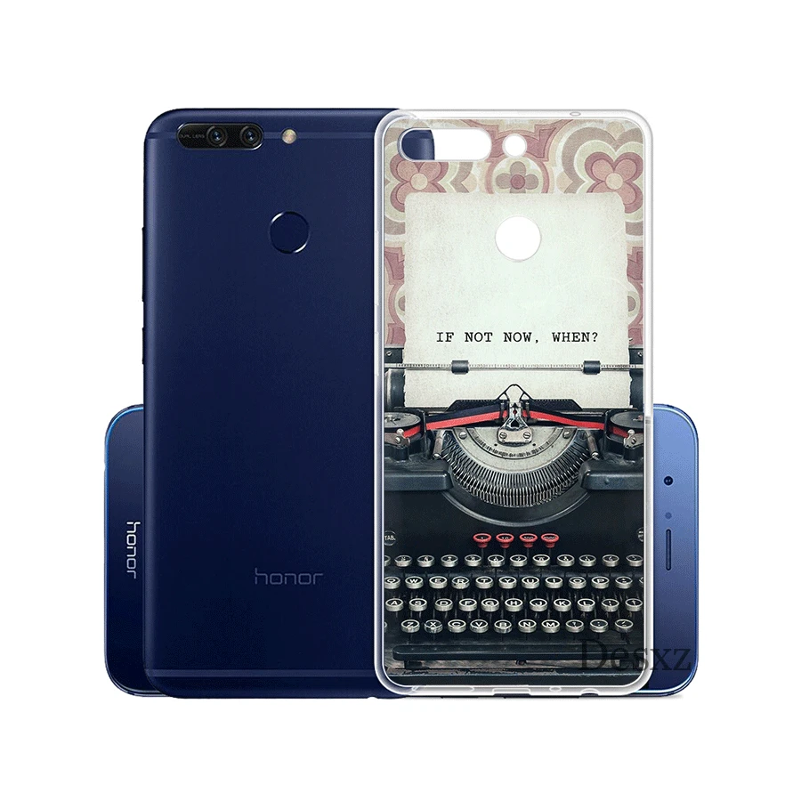 Чехол для телефона подставка ретро камера пишущая машинка Huawei Honor Note 6A 6C 7A 7X 7C Pro 8 9