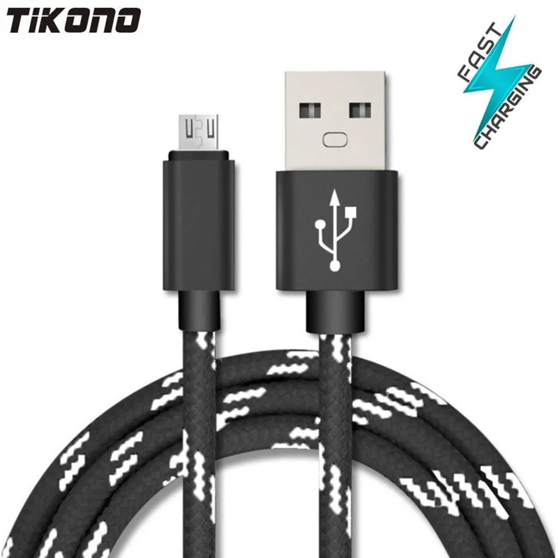 Кабель зарядного устройства микро-usb плетеный сверхмощный Micro USB кабель для