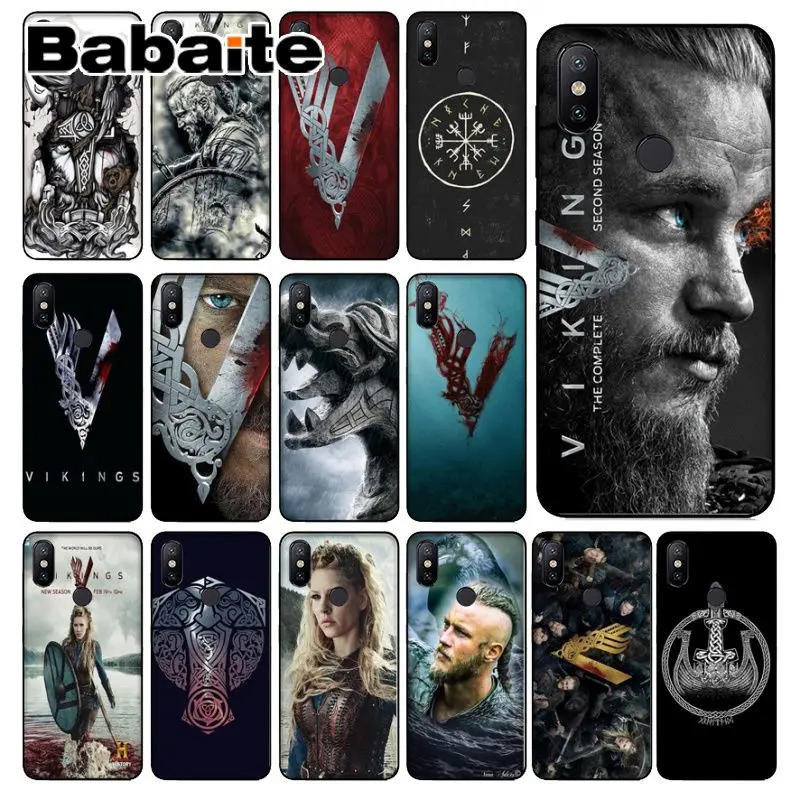 Чехол для телефона Babaite Vikings TV Series чехол Xiaomi Mi Note 3 6 8 8SE MIX 2 2S Redmi 5 Plus 5|Чехлы-накладки|