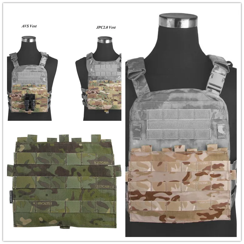 Мультикам черная Emerson MOLLE панель для: AVS JPC2.0 жилет MCBK MCAD MCTP аксессуары для