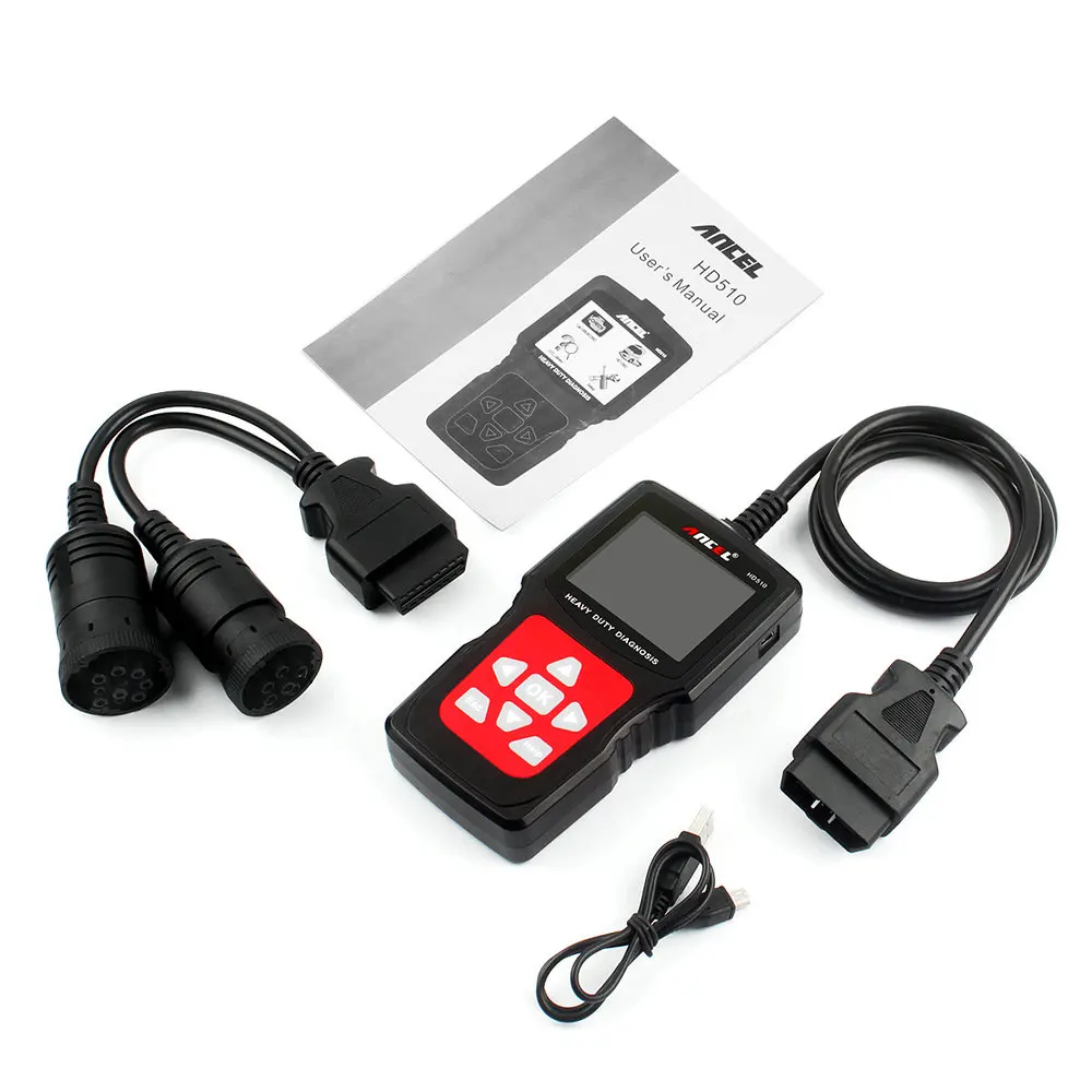 Ancel HD510 OBD2 автомобильный сканер Авто Автомобильные грузовики OBD диагностический