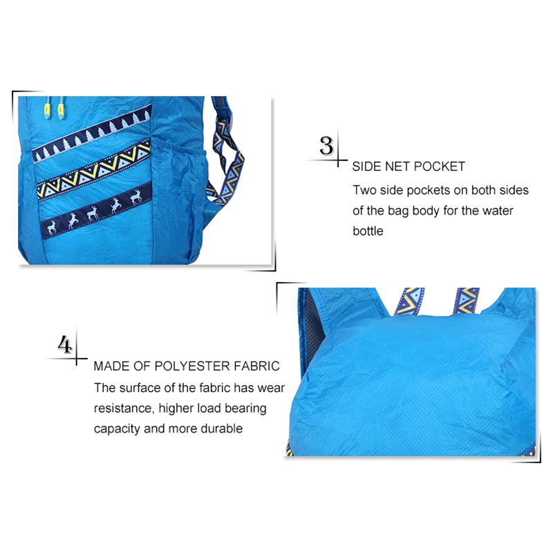 30 л складной рюкзак складная сумка водонепроницаемый мужской Сверхлегкий