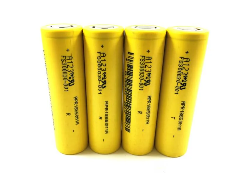 10pcs Manufacture for USA A123 APR18650M 18650 Battery 3.2V 1100mah 30C rechargeable Lithium iron phosphate Batterie