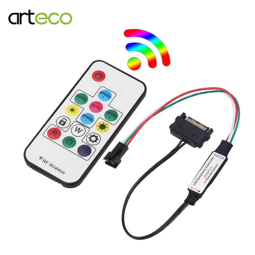 DC12V 2811 цифровая RGB полоса LED контроллер для ws2811 светодиодная света 14Key RF