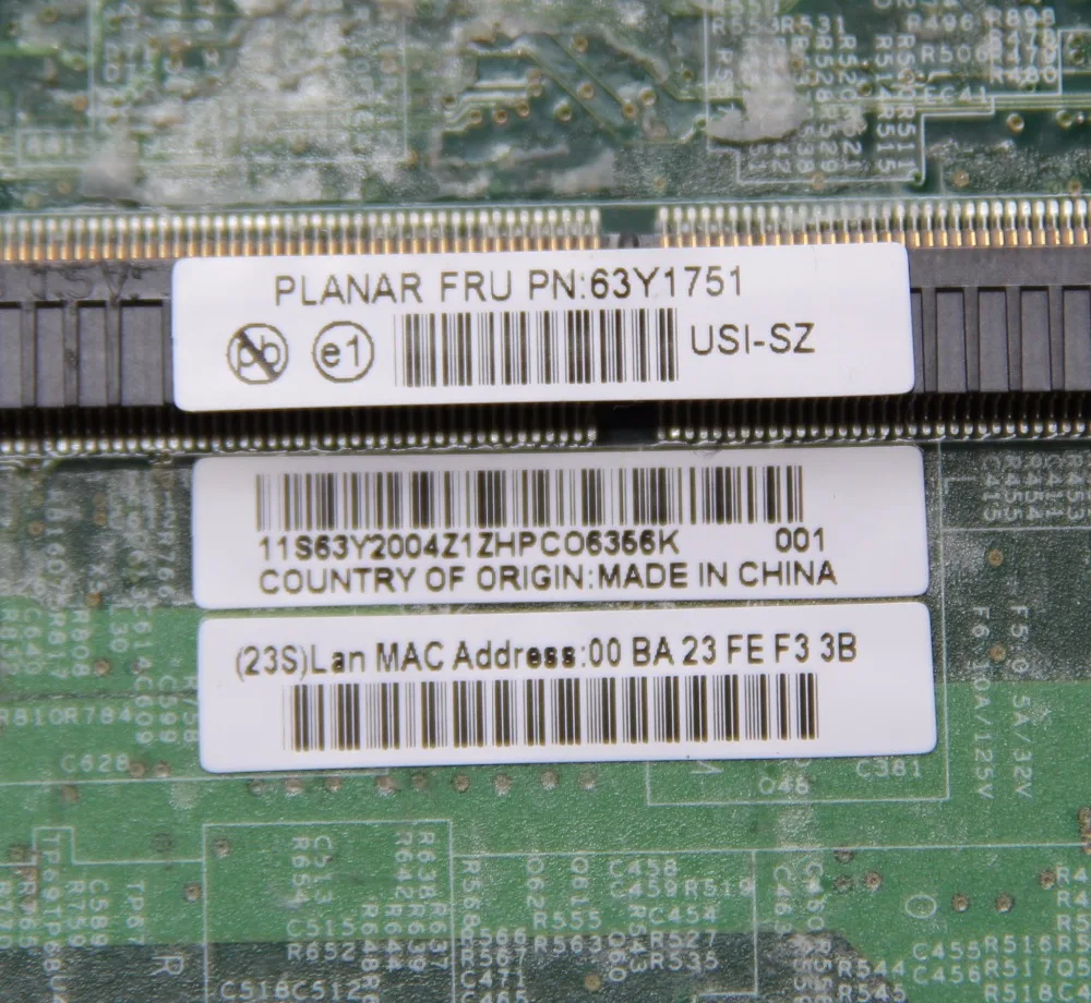 63Y1751  Lenovo X201      I7-620LM CPU   DDR3