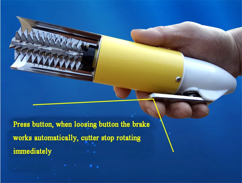

XMT-HOME Electric fishing scaler waterproof automatical fish scalers clean fish remover cleaner scraper for fish cleaning 75W