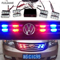 fugsame car 8x3 led strobe flash warning ems police light firemen emergency high power83 red blue white amber yellow