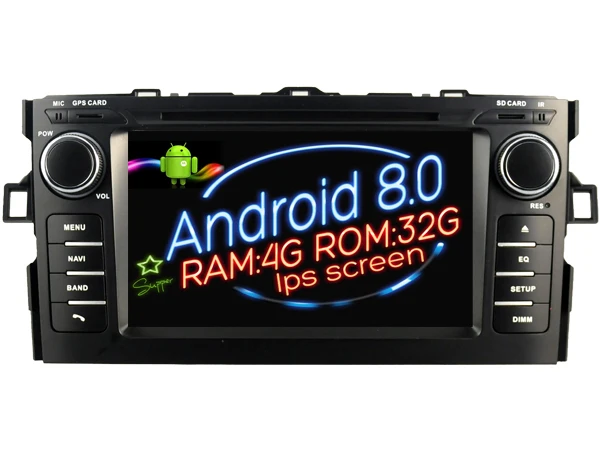 Ips экран Android 8 0 автомобильный Dvd Navi плеер для TOYOTA AURIS 2007 2008 2009 2010 2011 gps suto стерео