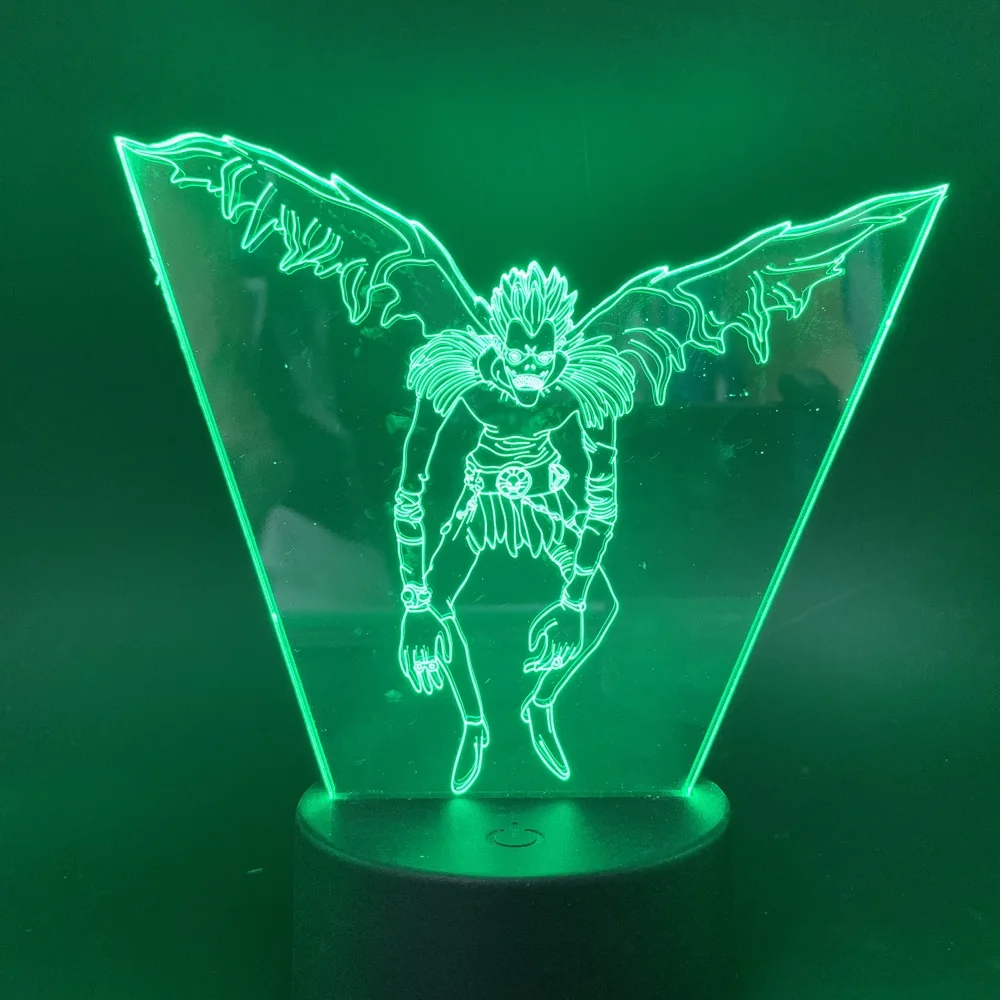 Figutto Figma Аниме Примечание смерти персонаж Ryuk 3D свет ночник изменение цвета светодиодное декоративное освещение для дома Спальня прикроватная