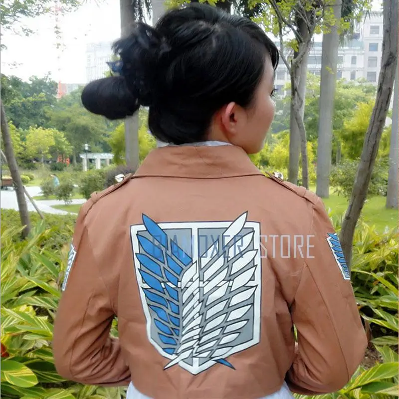 

Attack on Titan Cosplay Shingeki no Kyojin Mikasa Ackerman Cosplay Costume Shawl Belt Suit Leather Shorts Full Set