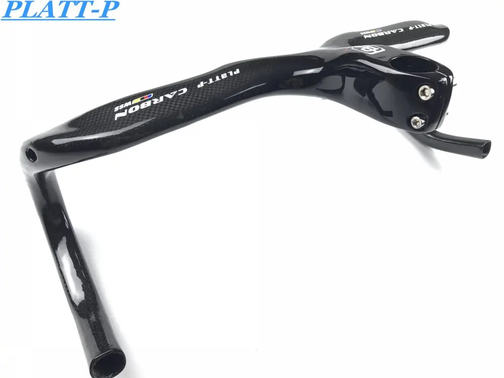 PLATT WSS углеродный Интегрированный руль из углеродного волокна для шоссейного