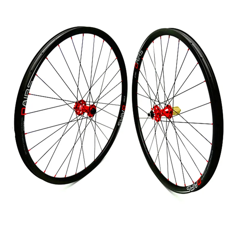 DAIRS 29er mtb дисковые Углеродные колеса 27x25 мм hookless 100x9 135x9 QR бескамерные велосипедные