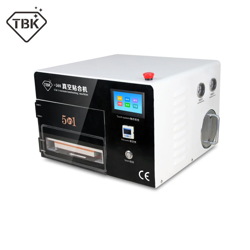 TBK-508 5 в 1 многофункциональная вакуумная ОСА ламинирующая машина Встроенный вакуумный насос для размораживания воздушный компрессор lcd ремонтная машина