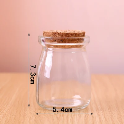 

Wishing glass bottle,Lucky star starry Jar, DIY drifting bottle water culture plant vase pudding bottles 10pcs