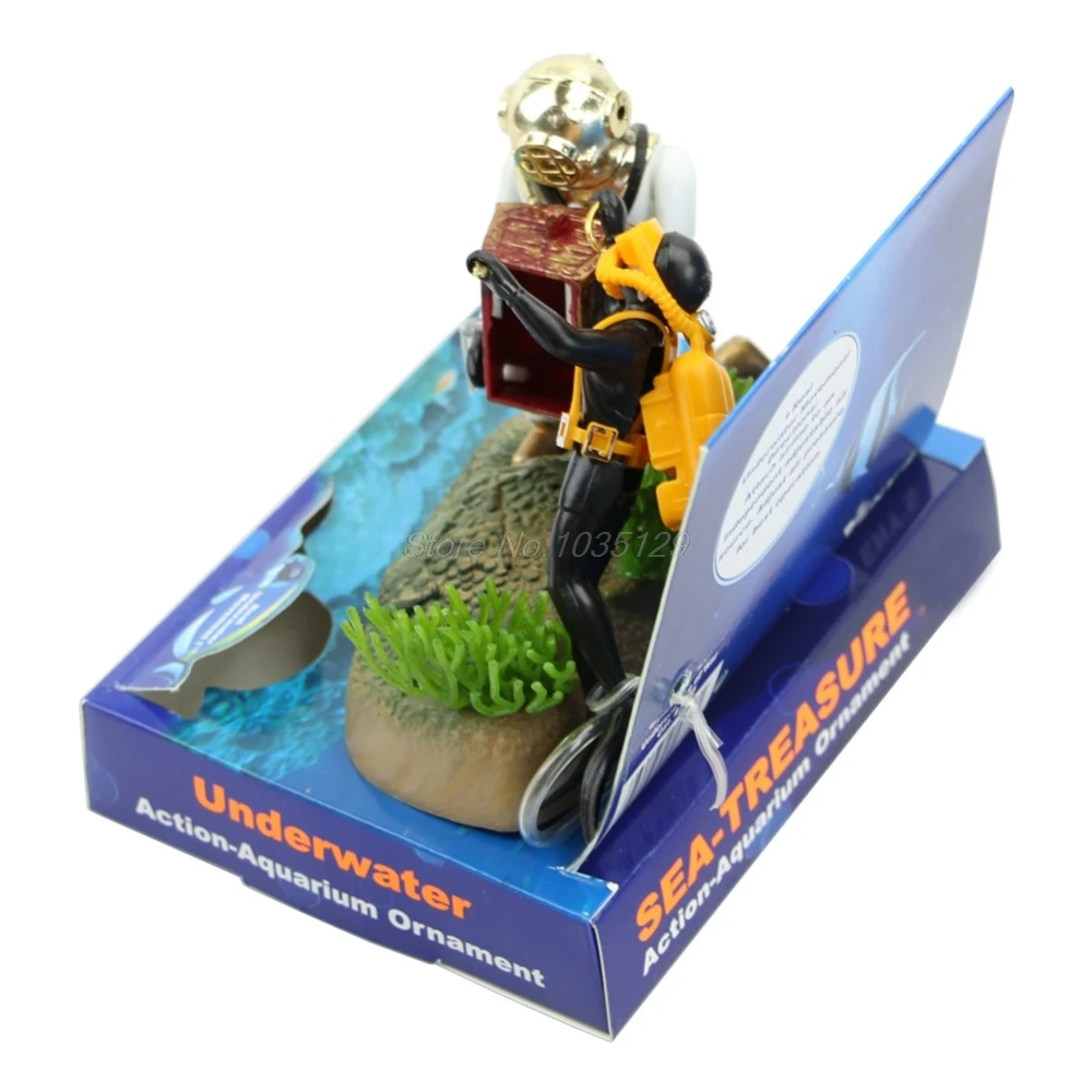 Аквариумный декор Охотник за сокровищами погружной аквариум украшение
