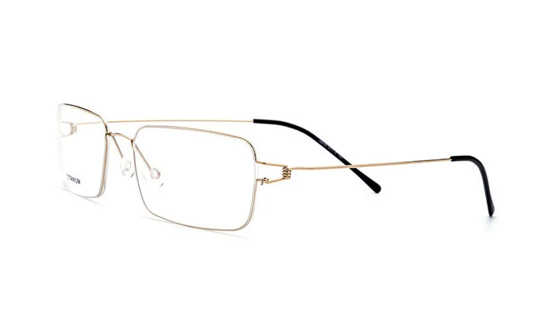 C2. Gold Frame ELECCION титановая оправа для очков мужские очки по рецепту женские Безвинтовые брендовые дизайнерские очки для близоруких корейских датских - Цвет оправы: C2. Gold Frame
