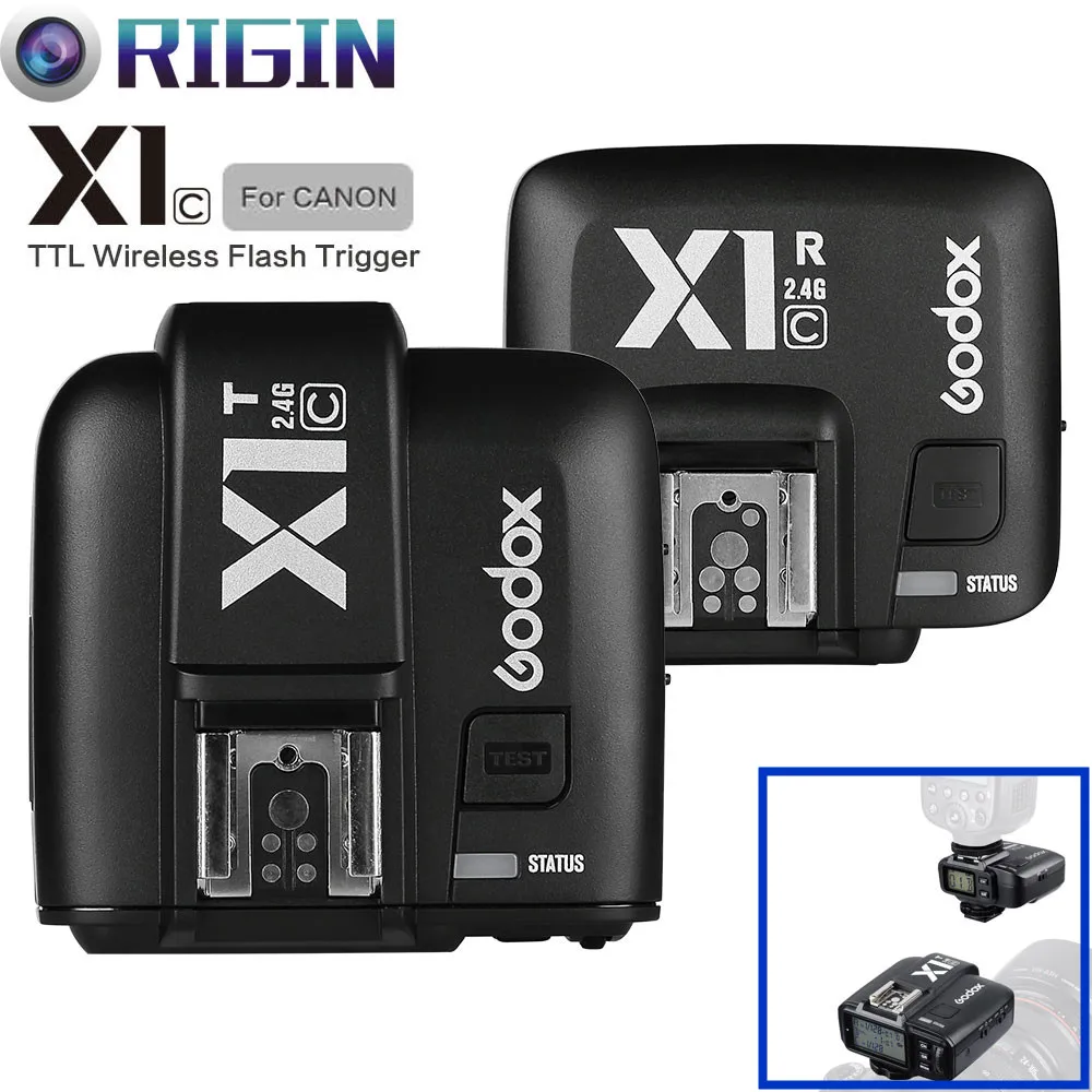 Godox X1C E-TTL HSS 1/8000s 2 4G Беспроводная X система управления питанием триггер вспышки с