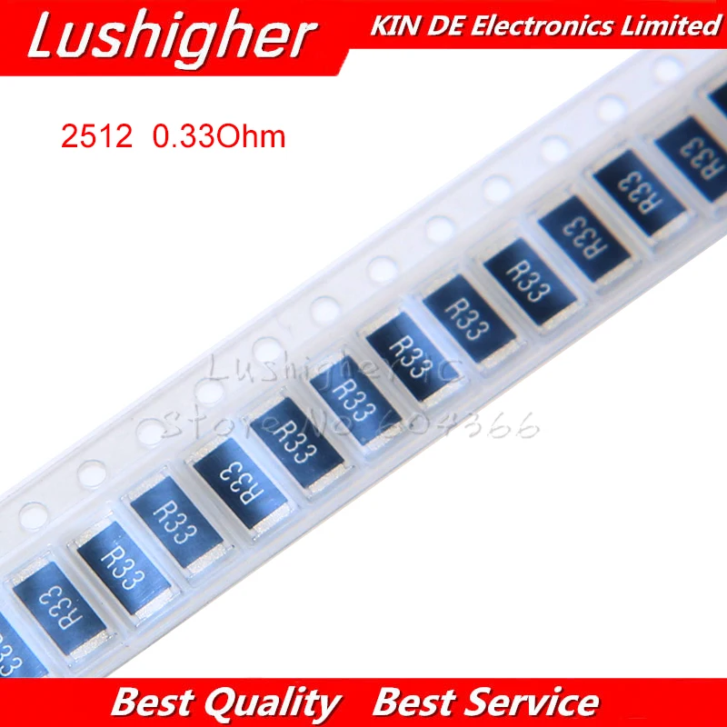 50 шт. 2512 SMD резистор на 1 Вт 1% R33 0,33 Ом 0.33ohm