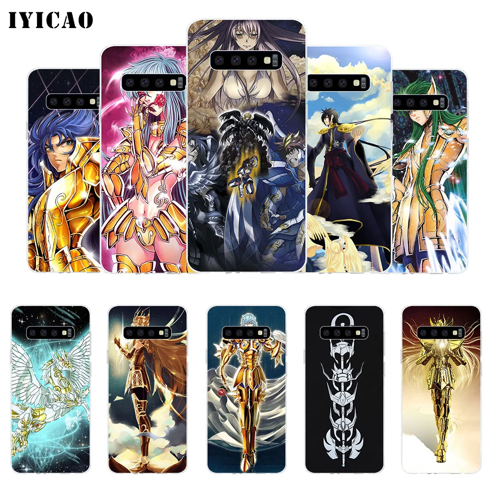 IYICAO Saint Seiya Мягкий силиконовый чехол для телефона Samsung Galaxy S10e S10 S9 S8 Plus S7 Edge TPU