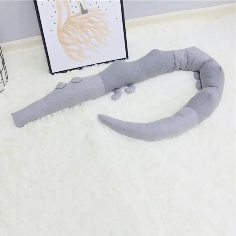 

185cm Baby Children Crocodile Pillow Cotton Cushion Baby Infant Bed Crib Fence Bumper Kids Room Decoration