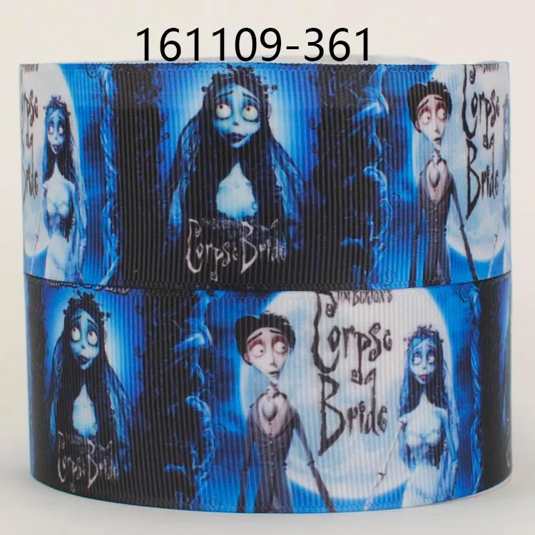 Новинка 50 ярдов 1/2 &quot38 мм мультяшный фильм труп Невеста Лента печатная grosgrain