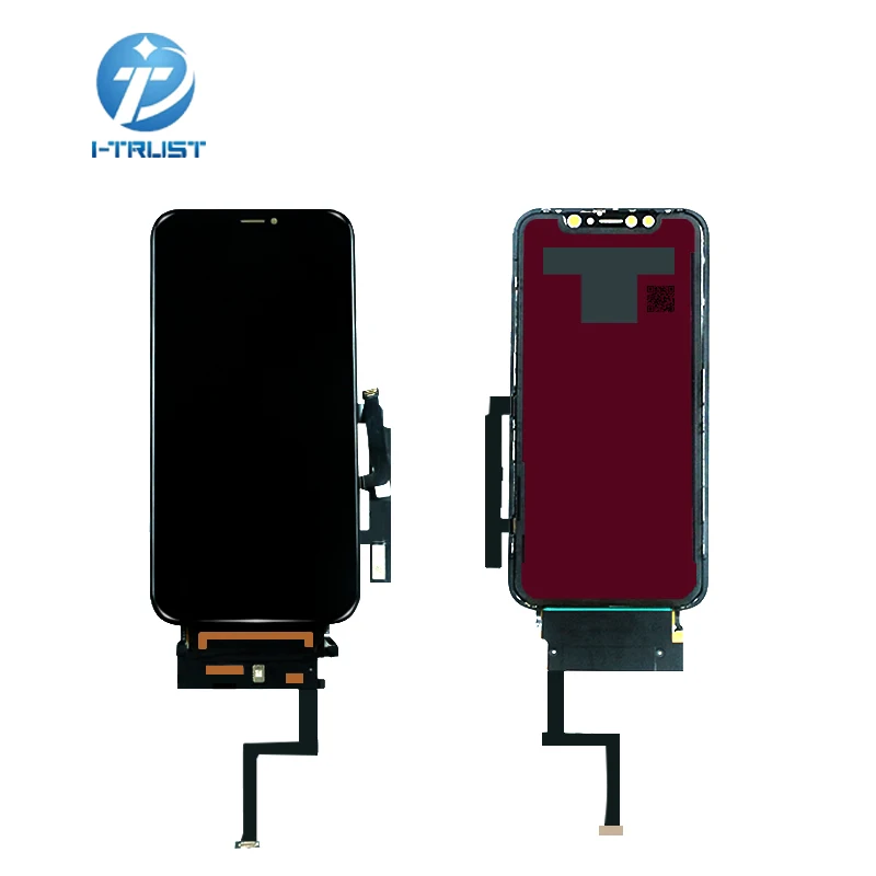 1 шт. для Iphone XR ЖК дисплей OEM с дигитайзером замена сборка 45 ° Угол края черный