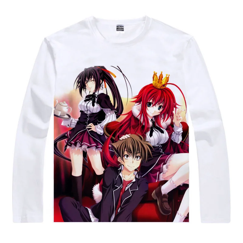 Style 5 Coolprint аниме рубашка школа DXD BorN футболки мульти-стиль длинный рукав Xenovia Quarta Akeno Himejima Косплей Motivs рубашки - Цвет: Style 5