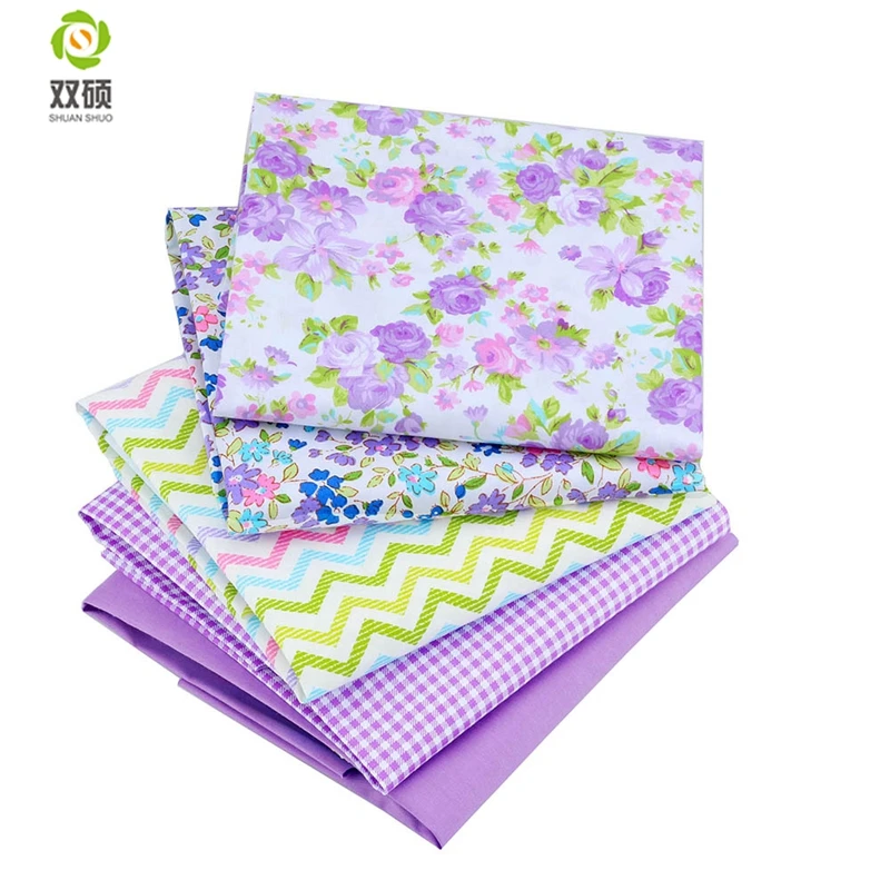 40 см * 50 100% хлопок фиолетовый Ткань DIY Craft Вышивание ткань Постельные