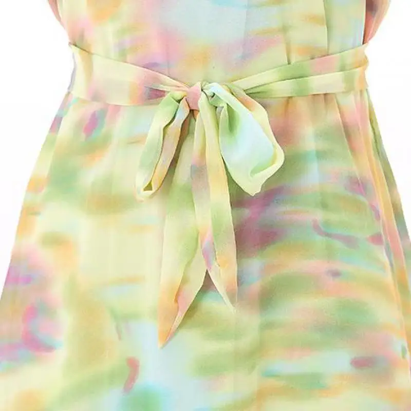 С Поясом! с длинным Рукавом Макси Dress В Этническом Стиле Мусульманские Vestidos Шифон