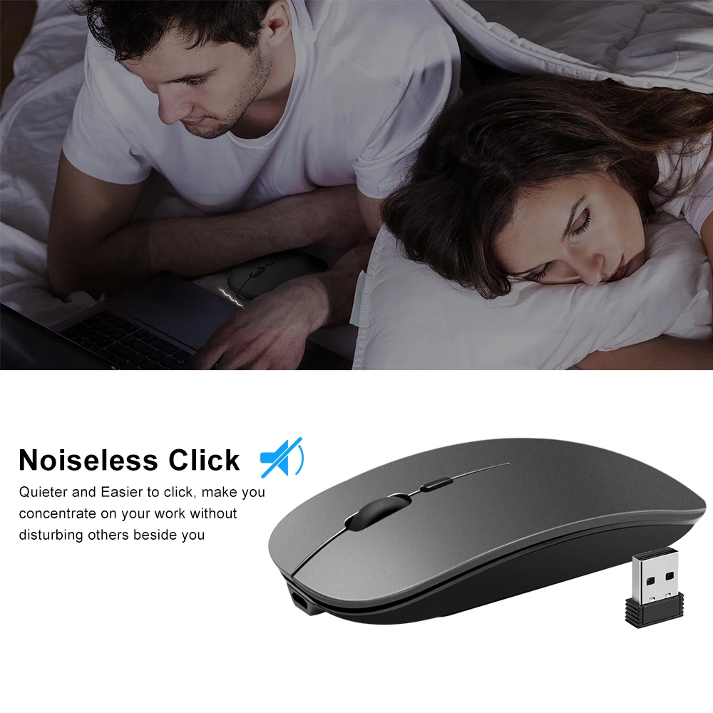 Bluetooth беспроводная мышь Бесшумная PC Maus Raton перезаряжаемая Muis эргономичная Mause usb type C оптическая мышь для ноутбука компьютера