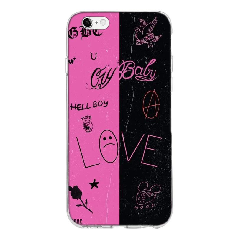 TPU Lil Peep Hellboy Love силиконовый чехол-накладка для IPhone X XS MAX XR 8 7 6 6S Plus 5 5S SE XS MAX Phone Coque Capa Funda - Цвет: TPU