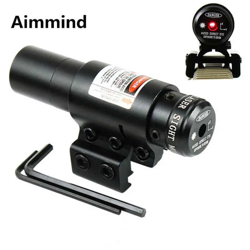 Красный лазерный прицел с 20 мм/11 мм рельсовым креплением для охоты