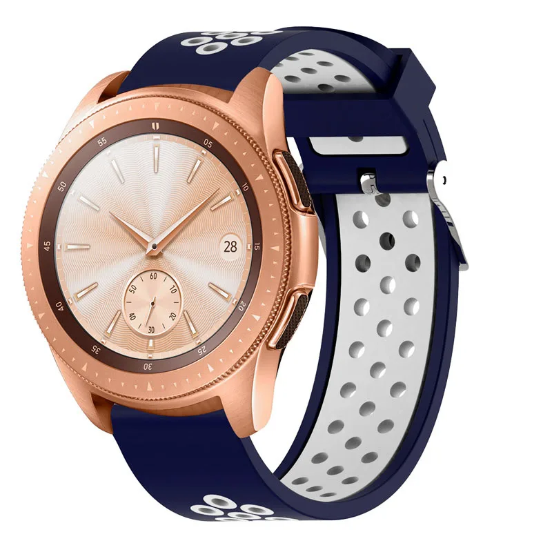 20 22 мм Galaxy watch 46 мм ремешок для samsung gear sport S2 S3 Classic Frontier watch Band huami amazfit pace Bip BIT Lite band