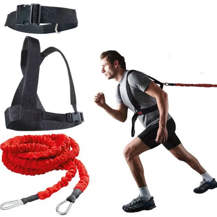 17ft Lightning Cord Dual Resistance Bungee Band Trainer Power Speed Training HEAVY