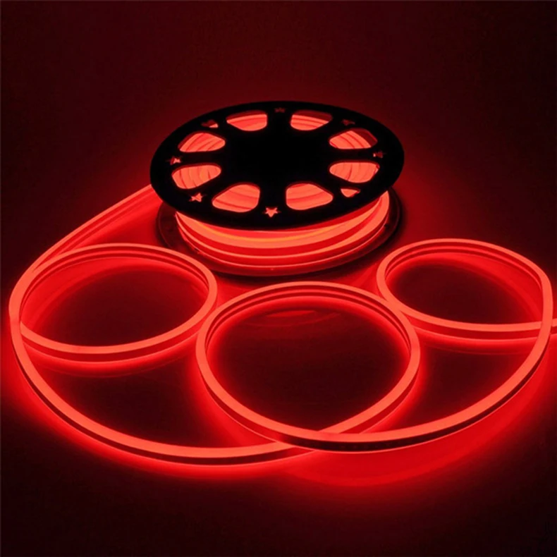 Гибкая неоновая светодиодная RGB-трубка 220 SMD/m 240-в перем. Тока в 8*16 мм | Лампы и