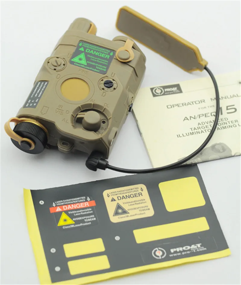 AN/PEQ-15 красный лазерный Белый светодиодный фонарик 270 люменов для стандартного 20 мм рельса ночного видения Охотничья винтовка батарейный чехол
